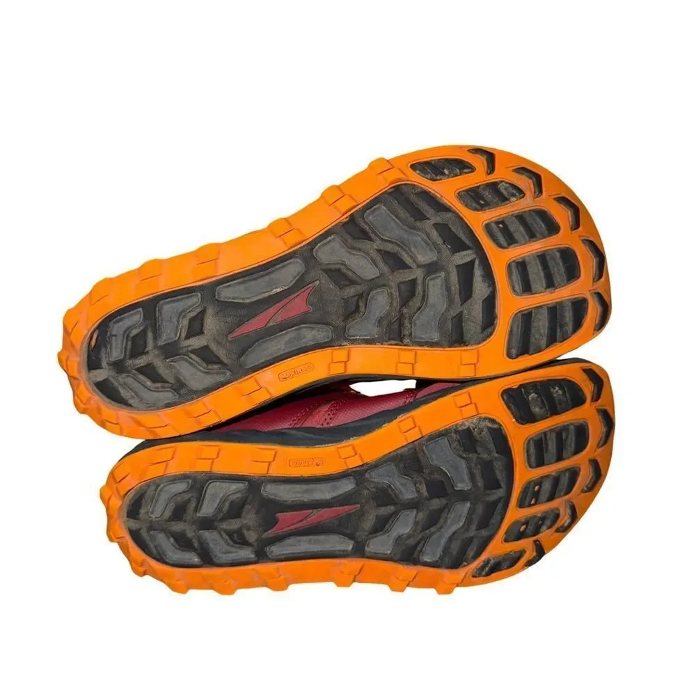 Altra Superior 5 Trail Shoe — Maroon with Orange Accents size 10.5 women’s